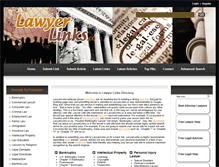 Tablet Screenshot of lawyerlinks.co